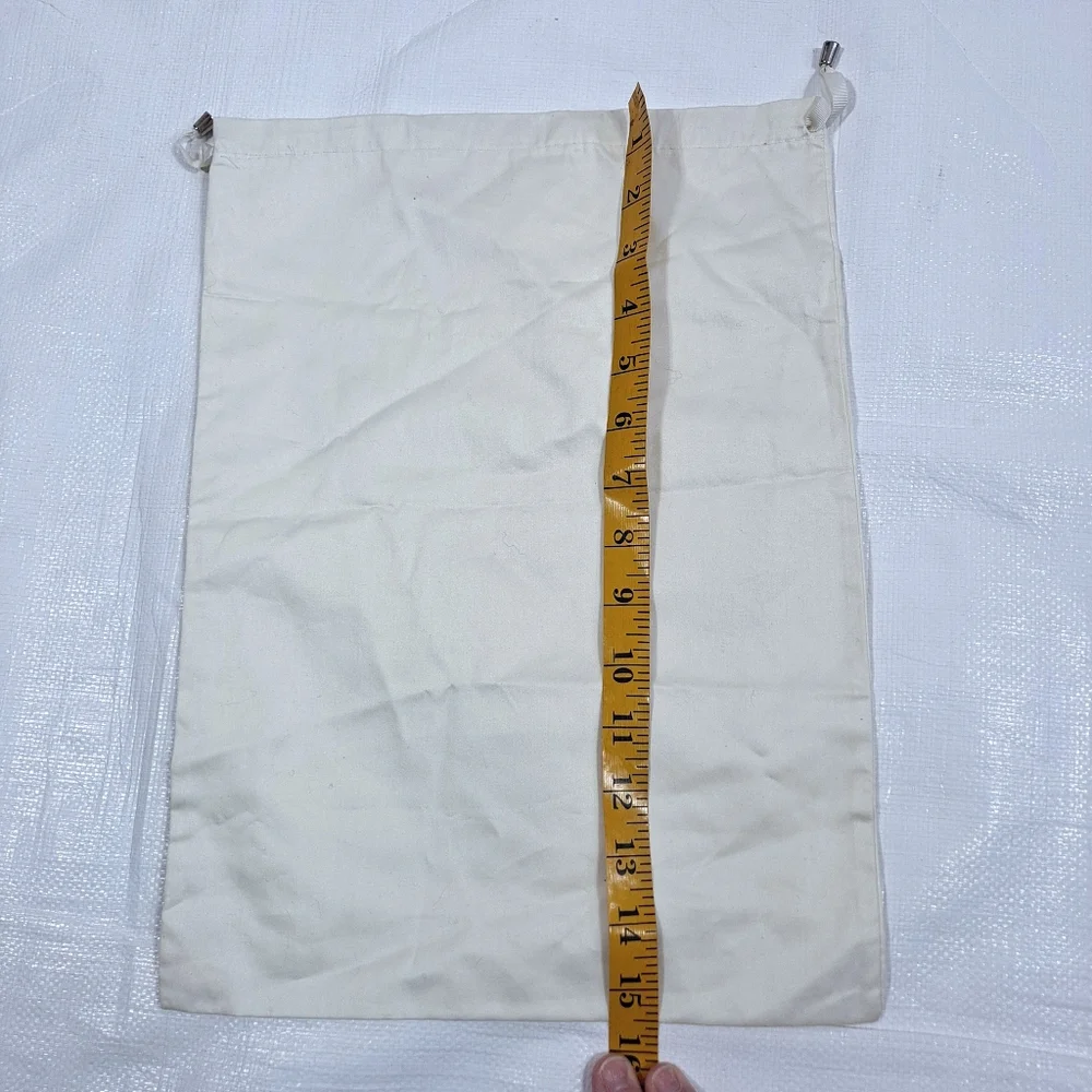 Alexandre Birman Cream Drawstring Dust Cover Bag